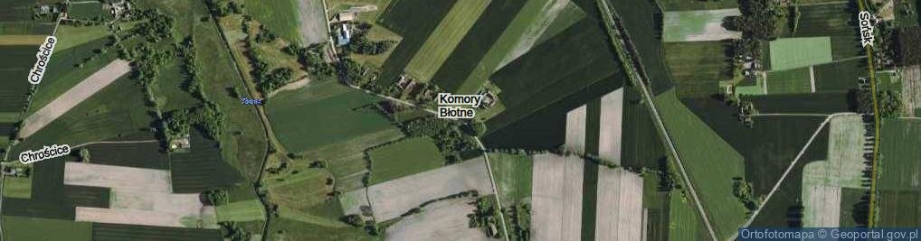 Zdjęcie satelitarne Komory Błotne ul.